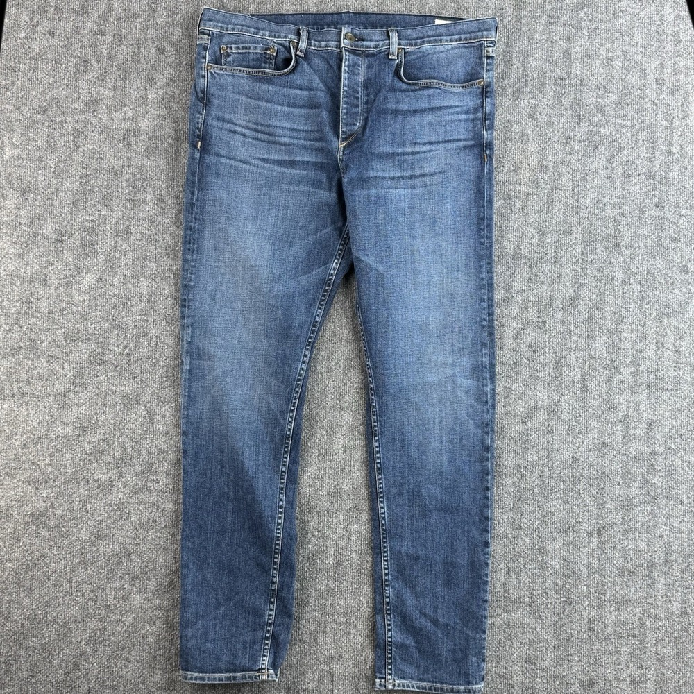 Rag & Bone Fit 2 Slim Jeans Mens 38x32 Blue Medium Wash Stretch Denim Pants USA